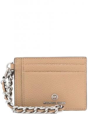 MICHAEL KORS sieviešu brūns maks Small chain card holder