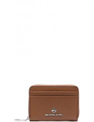 MICHAEL KORS sieviešu brūns maks Jet set small logo card case
