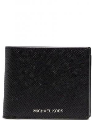 MICHAEL KORS vīriešu melns maks Billfold with coin pocket