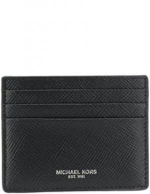 MICHAEL KORS vīriešu melns maks Tall card case