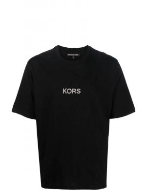 MICHAEL KORS vīriešu melns krekls Emb logo tee