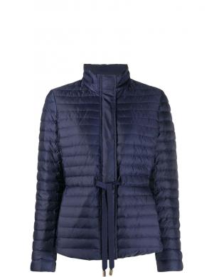 MICHAEL KORS sieviešu zila viegla jaka Belted packable puffer