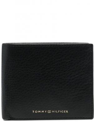 TOMMY HILFIGER vīriešu melns maks TH PREMIUM CC FLAP AND COIN