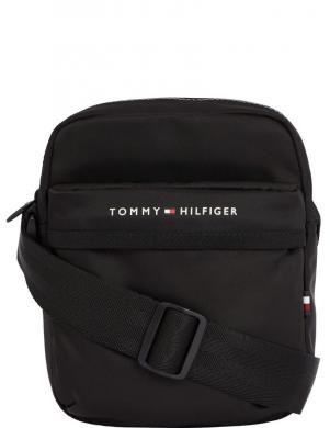 TOMMY HILFIGER vīriešu melna soma Skyline mini reporter