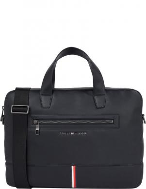 TOMMY HILFIGER vīriešu melna klēpjdatoru soma Corporate computer bag