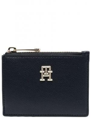 TOMMY HILFIGER sieviešu zils maks TH CASUAL SLIM WALLET W ZIP