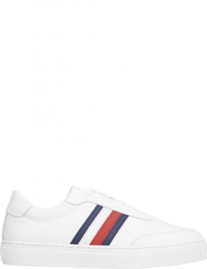 TOMMY HILFIGER vīriešu balti ikdienas apavi Premium cupsole mono shoe