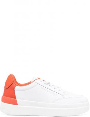 TOMMY HILFIGER sieviešu balti ikdienas apavi FEMININE SNEAKER WITH POP