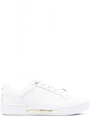 TOMMY HILFIGER sieviešu balti ikdienas apavi COURT SNEAKER HARDWARE