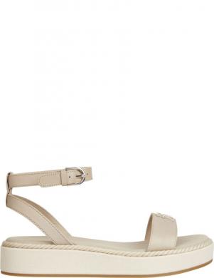 TOMMY HILFIGER sieviešu zaļas sandales Rope flatform sandals