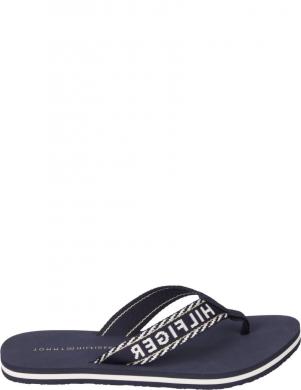 TOMMY HILFIGER sieviešu zilas čības Webbing sandal