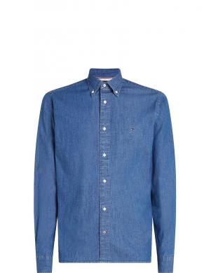 Tommy Hilfiger vīriešu zils krekls FLEX DENIM RF SHIRT