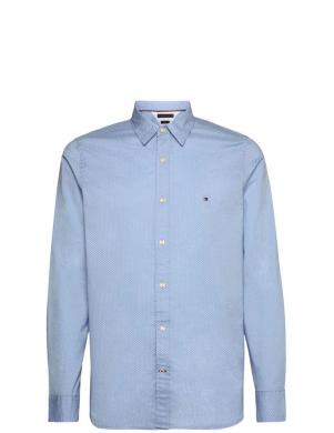 Tommy Hilfiger vīriešu zils krekls NATURAL SOFT MINI PRINT SHIRT