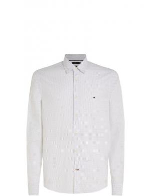 Tommy Hilfiger vīriešu balts krekls NATURAL SOFT MINI PRINT SHIRT