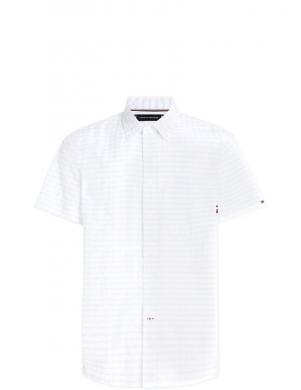 Tommy Hilfiger vīriešu balts krekls AIR COTTON CHECK RF SHIRT