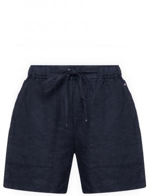Tommy Hilfiger sieviešu zili šorti CASUAL LINEN SHORT