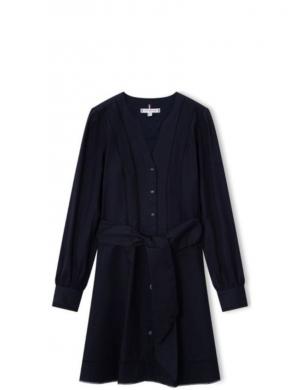 Tommy Hilfiger sieviešu zila kleita LADDER LACE SHORT DRESS