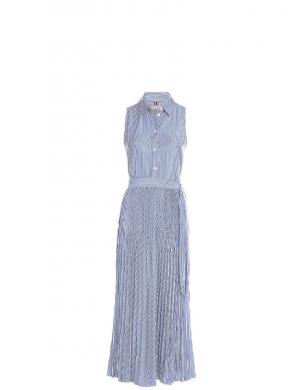 Tommy Hilfiger sieviešu krāsaina kleita PLEATED ITHAKA LONG SHIRT DRESS