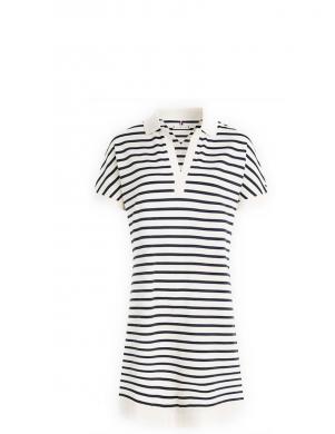 Tommy Hilfiger sieviešu balta kleita RELAXED LYOCELL POLO dress