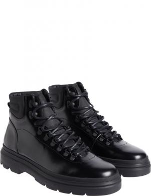 CALVIN KLEIN vīriešu melni zābaki Lace up boot