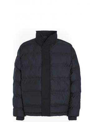 CALVIN KLEIN vīriešu melna, silta jaka Mix media quilt jacket