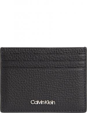 CALVIN KLEIN vīriešu melns maks Minimalism cardholder