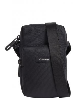 CALVIN KLEIN vīriešu melna plecu soma Must reporter