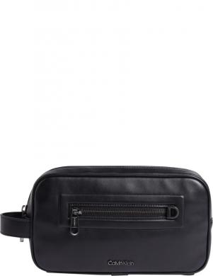 CALVIN KLEIN vīriešu melna kosmētikas soma Elevated slim washbag