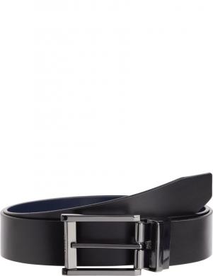 CALVIN KLEIN vīriešu melnā josta Rev faceted lux 35mm belt