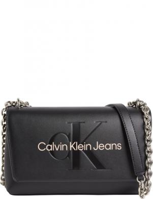 CALVIN KLEIN JEANS  sieviešu melna plecu soma Sculpted conv mono crossbody