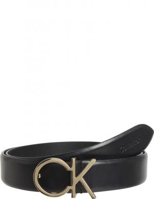 CALVIN KLEIN sieviešu melna josta Re-lo logo belt 30mm