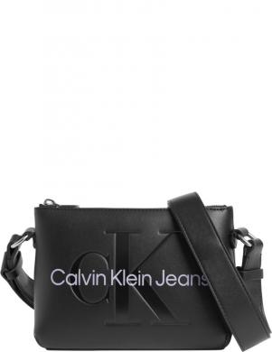 CALVIN KLEIN JEANS  sieviešu melna plecu soma Sculpted camera pouch mono