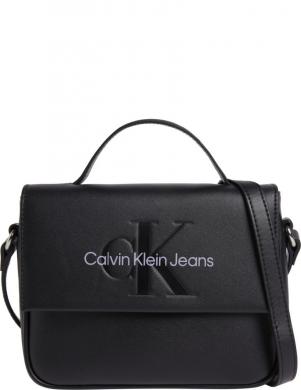 CALVIN KLEIN JEANS  sieviešu melna plecu soma Sculpted boxy crossbody