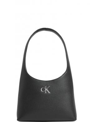 CALVIN KLEIN JEANS  sieviešu melna plecu soma Minimal monogram shoulder bag