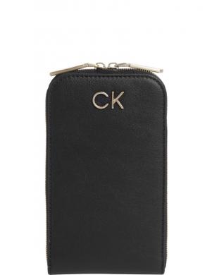 CALVIN KLEIN sieviešu melns telefona maciņš Re-lo phone crossbody