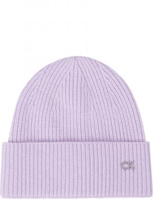 CALVIN KLEIN sieviešu ceriņu krāsas cepure Re-lo mix beanie