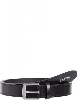 CALVIN KLEIN sieviešu melnā josta Must letter tip mm belt
