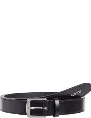 CALVIN KLEIN sieviešu melna josta Must letter tip mm belt