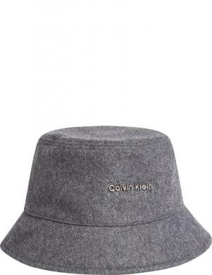 CALVIN KLEIN sieviešu pelēka cepure Must bucket hat