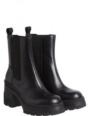 CALVIN KLEIN JEANS  sieviešu melni zābaki Chunky heeled chelsea boot