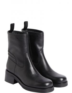 CALVIN KLEIN JEANS  sieviešu melni zābaki Chunky combat laceup boot