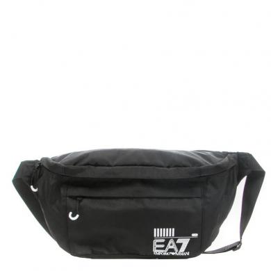 EA7 vīriešu/sieviešu melna plecu soma Shoulder bag