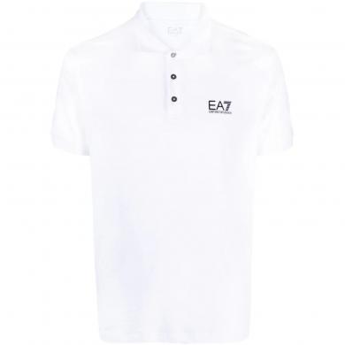 EA7 vīriešu balts T-krekls Polo shirt