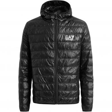 EA7 vīriešu melnā dūnu jaka Down jacket