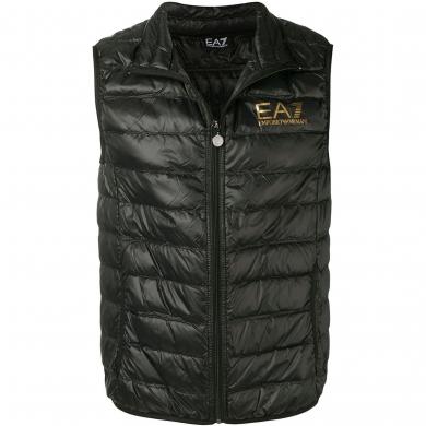 EA7 vīriešu melna dūnu veste Down waistcoat