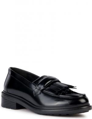 GEOX sieviešu melnas kurpes Walk pleasure loafer