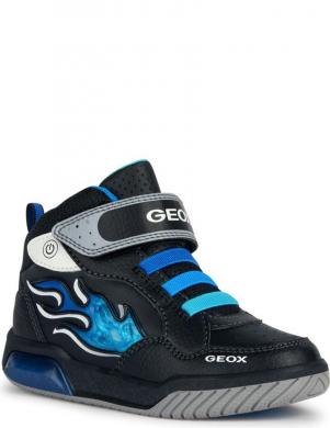 GEOX bērnu melni zābaki zēniem INEK BOOTIES