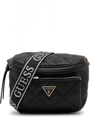 GUESS sieviešu melna plecu soma MINI SLING CROSSBODY