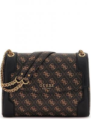 GUESS sieviešu brūna plecu soma AJIONA TRPL COMPTMT CROSSBODY