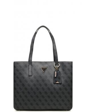 GUESS sieviešu pelēka rokassomiņa DIDI SOCIETY SATCHEL